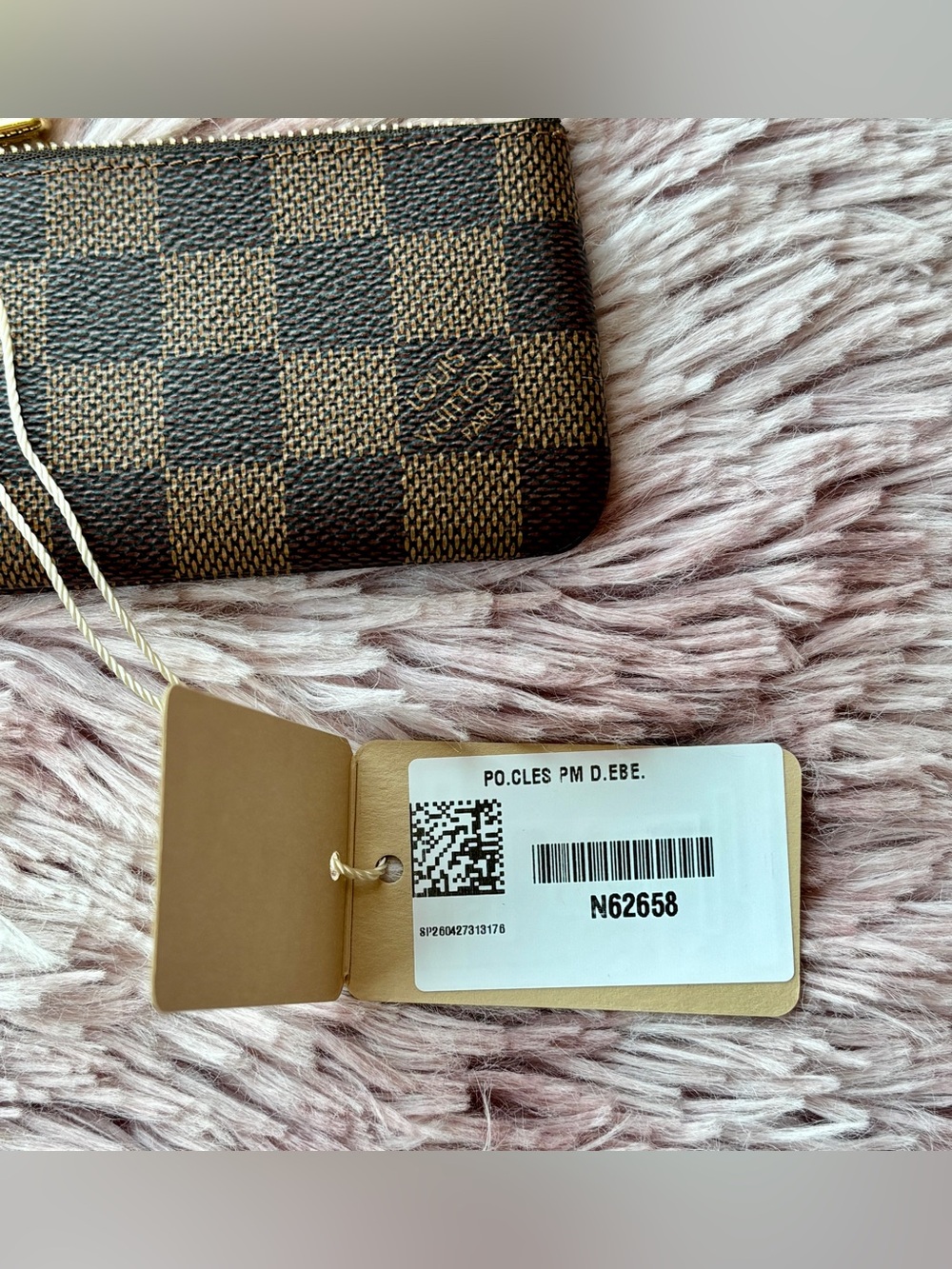 NWT Louis Vuitton Damier Ebene Key Pouch - Picture 4 of 11